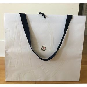 Authentic Moncler shopping bag
